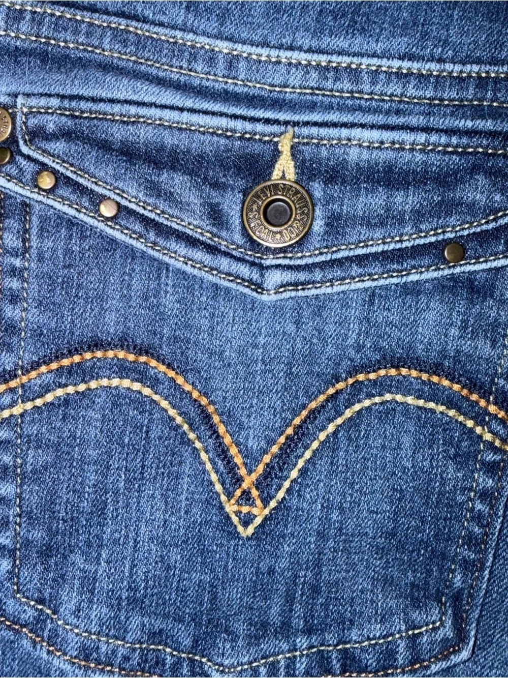 Levi’s 515 Bootcut Jeans Women’s Dark Wash Mid Rise Stretch
